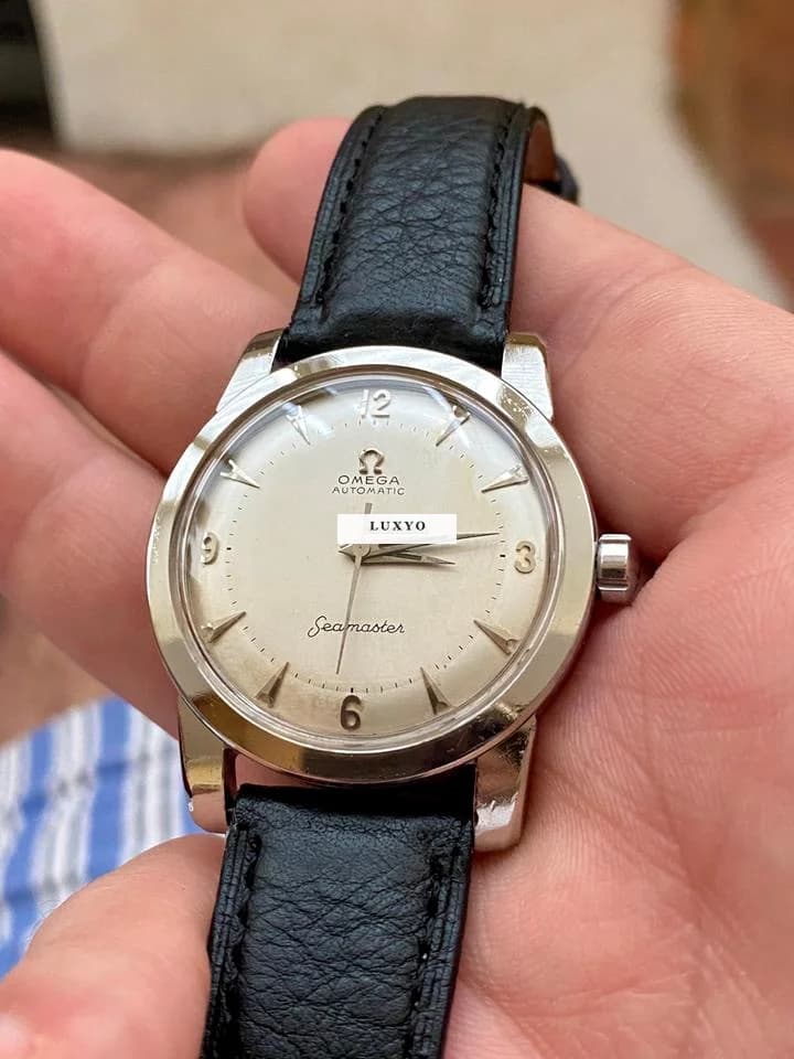 Omega Seamaster Vintage 1950s Bumper Automatic Cal. 354 Staybrite Steel - Thumbnail 2