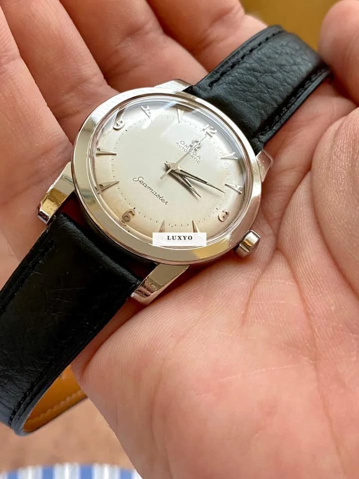 Omega Seamaster Vintage 1950s Bumper Automatic Cal. 354 Staybrite Steel - Thumbnail 4