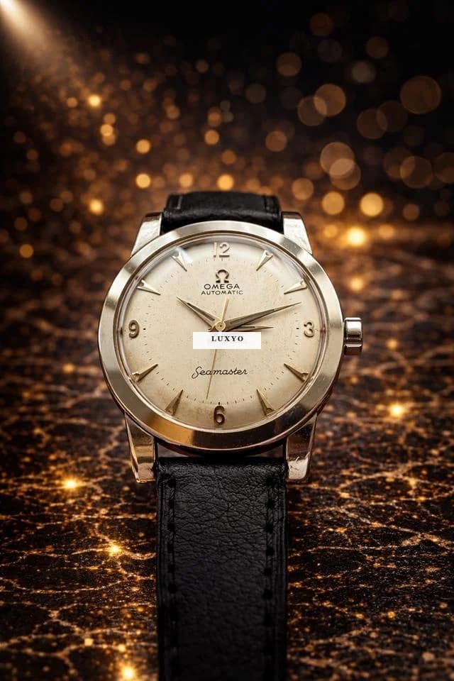 Omega Seamaster Vintage 1950s Bumper Automatic Cal. 354 Staybrite Steel - Thumbnail 8