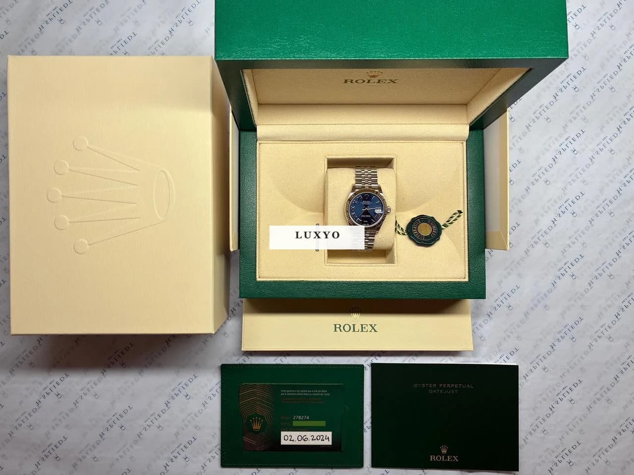 Rolex Datejust 31 Blue Dial / very good condt. / Full-Set / 2024 - Thumbnail 3