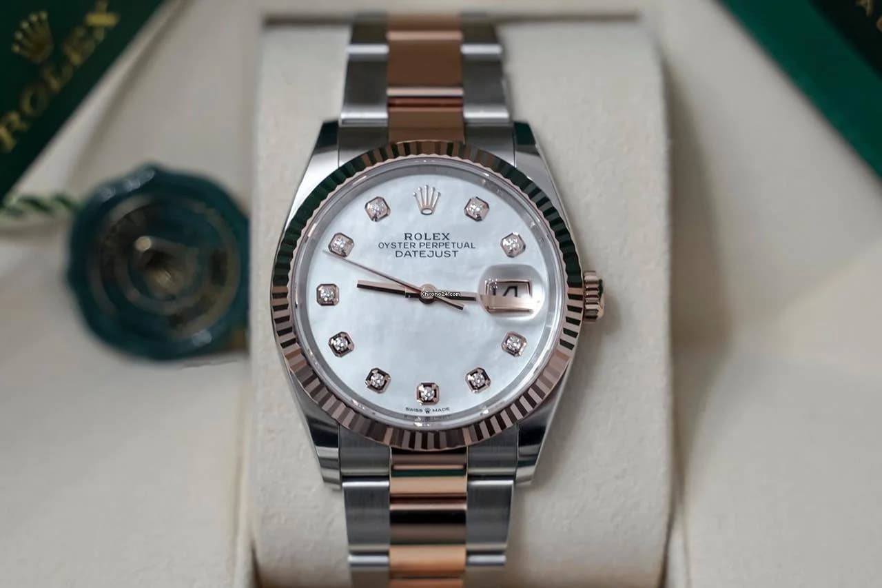 Rolex Datejust 36 Stahl/Rosegold MOP 2024 FULLSET