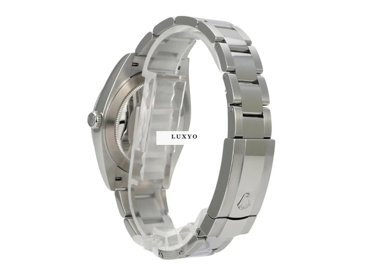 Rolex Datejust 41 Edelstahl 126300 Schwarz Oyster-Band - Thumbnail 6