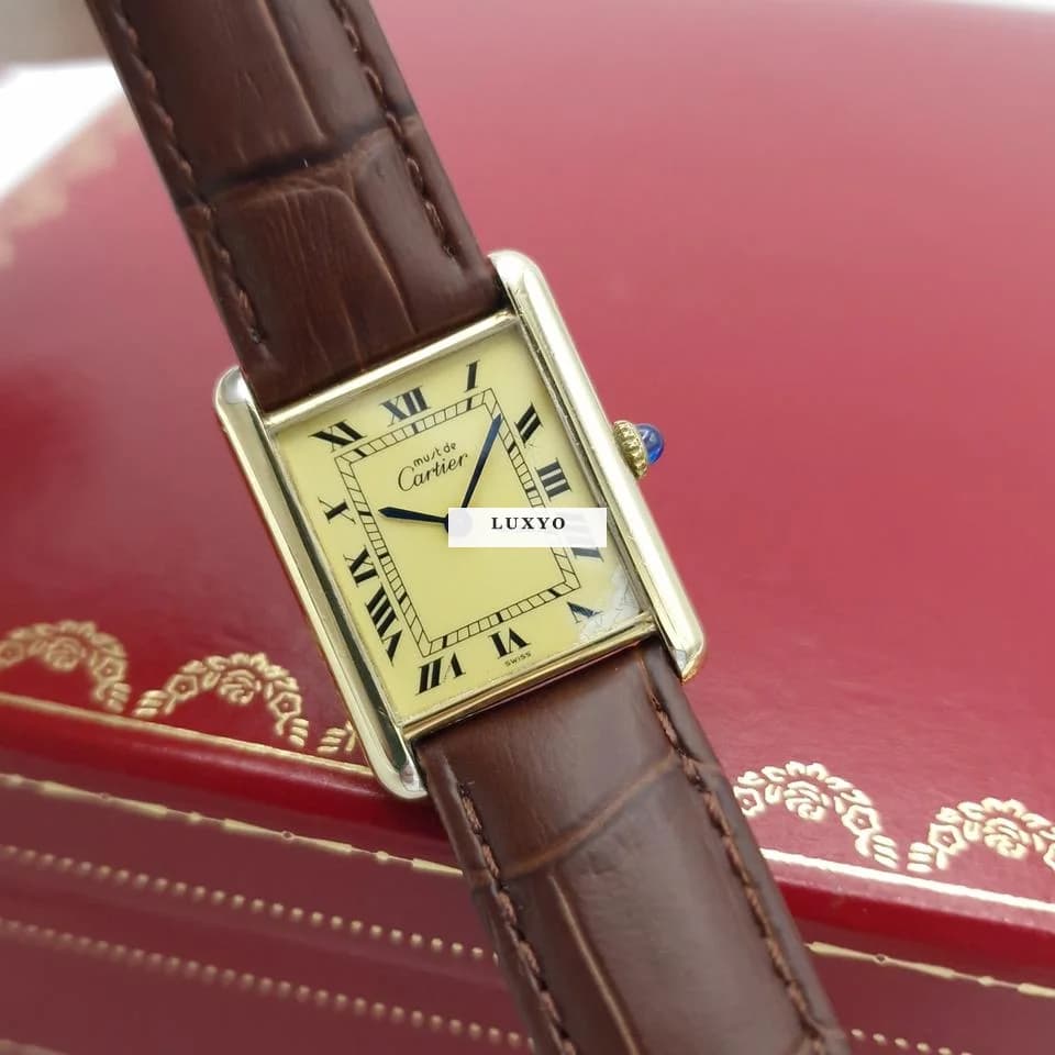 Cartier Tank Must Vermeil Large Model 2 Year Warranty - Thumbnail 2