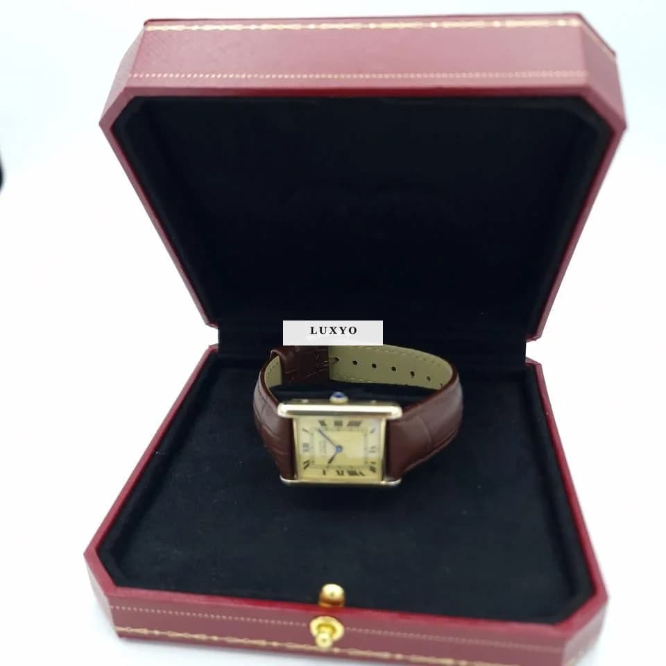 Cartier Tank Must Vermeil Large Model 2 Year Warranty - Thumbnail 8