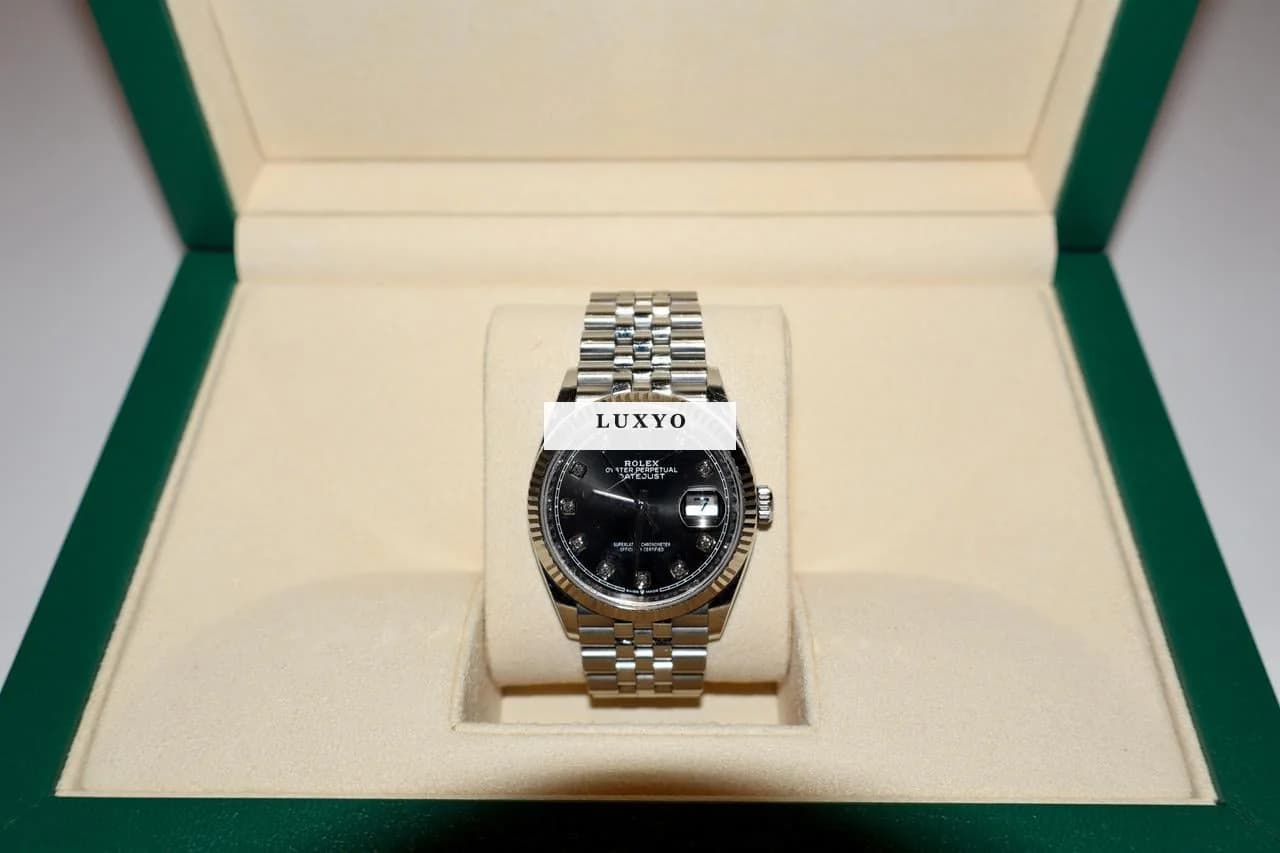 Rolex Datejust Oyster, 36 mm, Oystersteel and white gold, black dial - Thumbnail 16