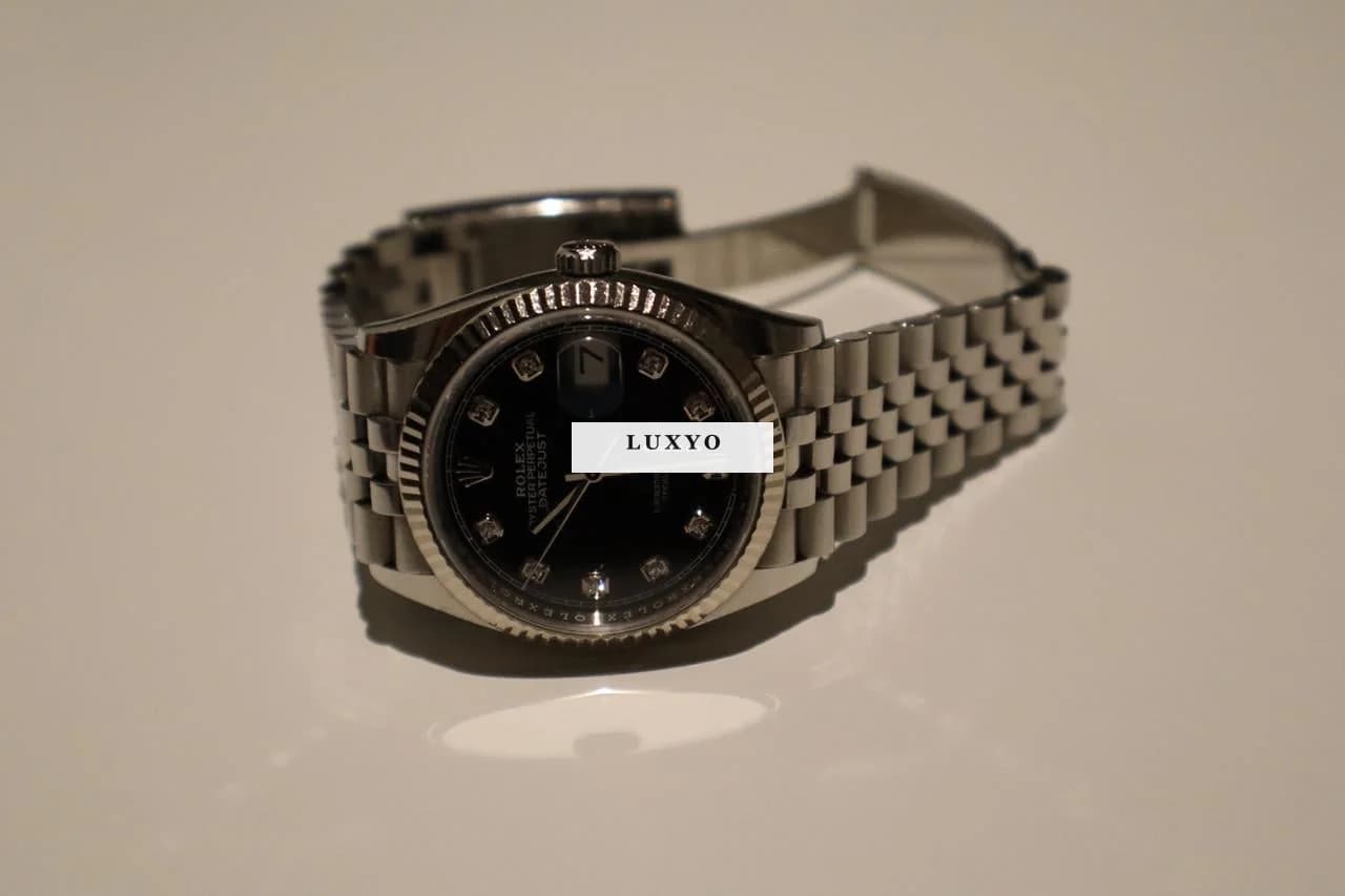 Rolex Datejust Oyster, 36 mm, Oystersteel and white gold, black dial - Thumbnail 9