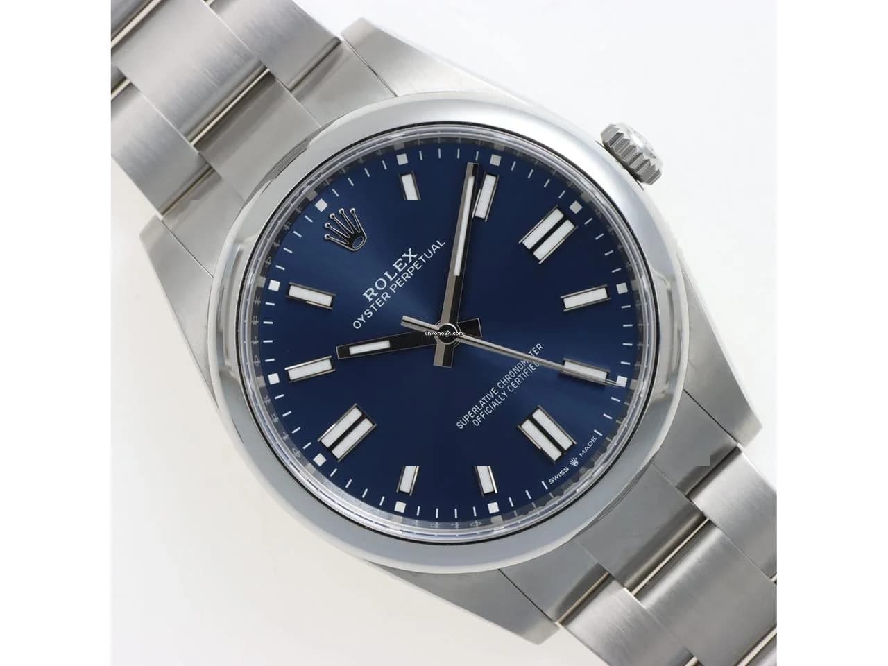 Rolex Oyster Perpetual 41 Blue Dial Excellent Conditions Full Set 01/2025 - Image 1