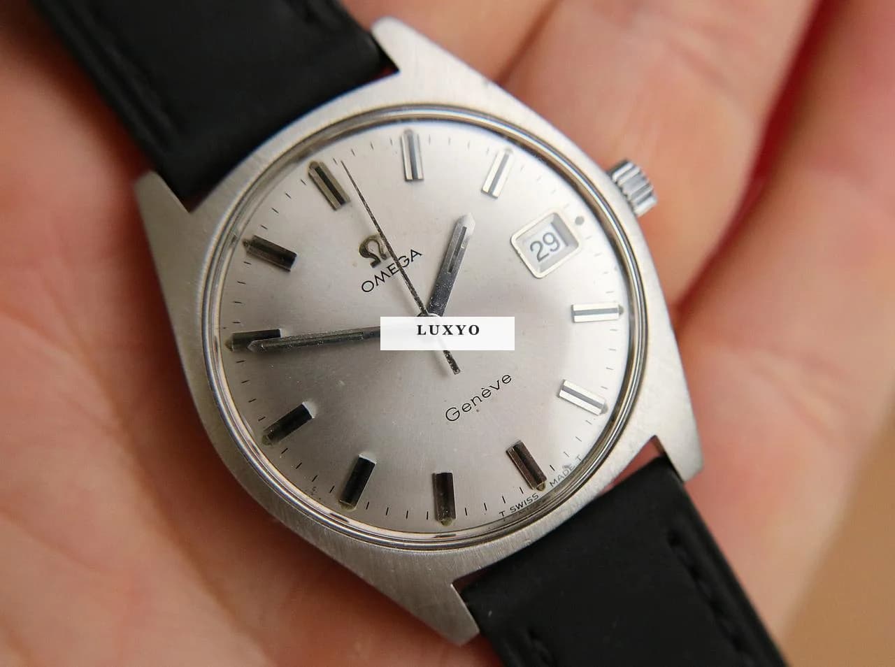 Omega Vintage 1970 OMEGA Geneve 35mm Mens Watch good condition Good condition - Thumbnail 2