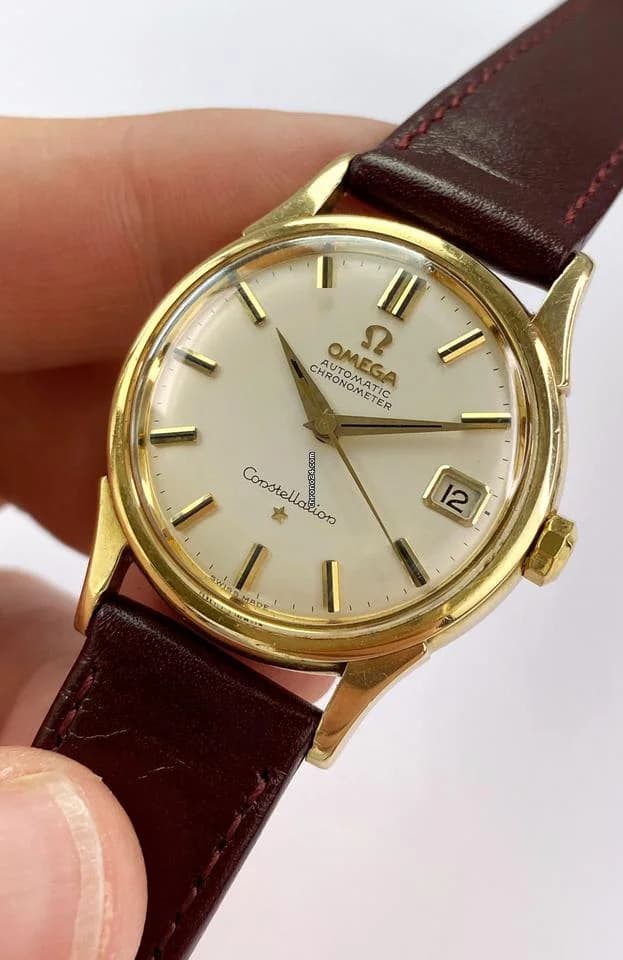 Omega Constellation Solid Gold Vollgold Vintage Automatic Automatik 14393 14393 - Thumbnail 3