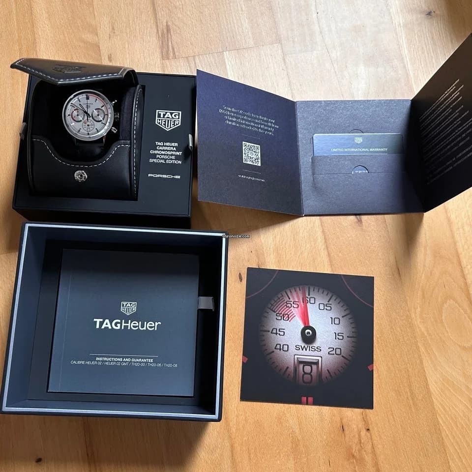 TAG Heuer Carrera Chronosprint X Porsche Full Set! New! - Thumbnail 3
