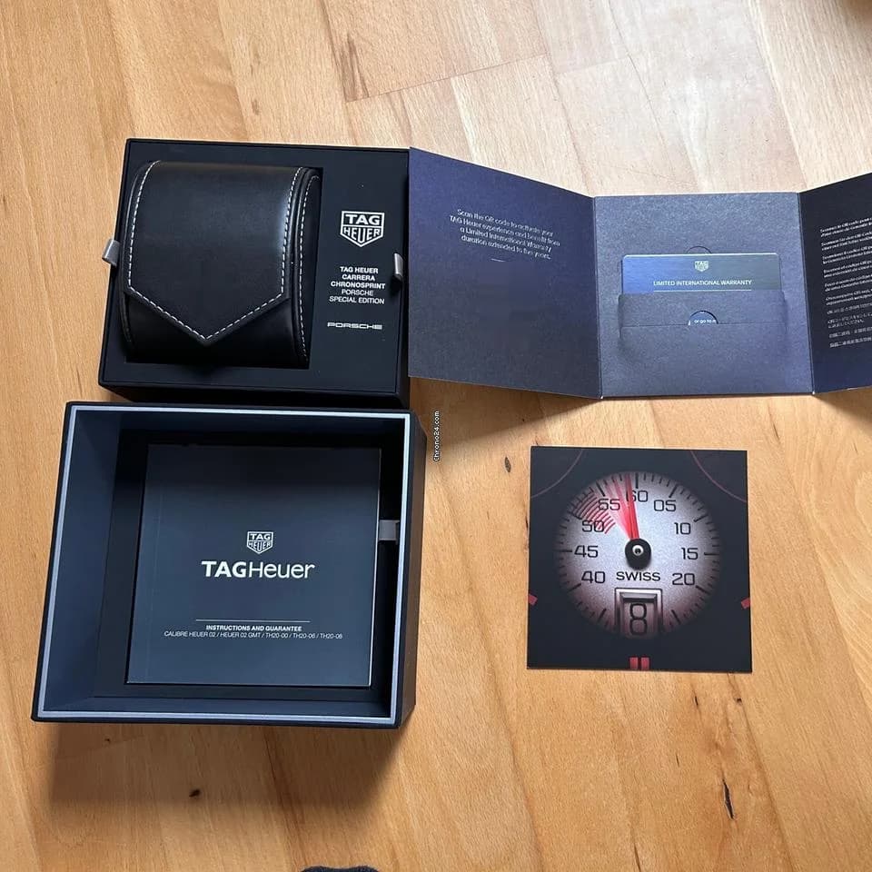 TAG Heuer Carrera Chronosprint X Porsche Full Set! New! - Thumbnail 4