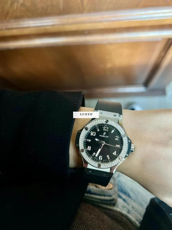 Hublot Big Bang Ref: 361.SX.1270.RX.1104 38 Quartz Stainless Steel Diamond Bezel Box+Papers 2021 - Thumbnail 2