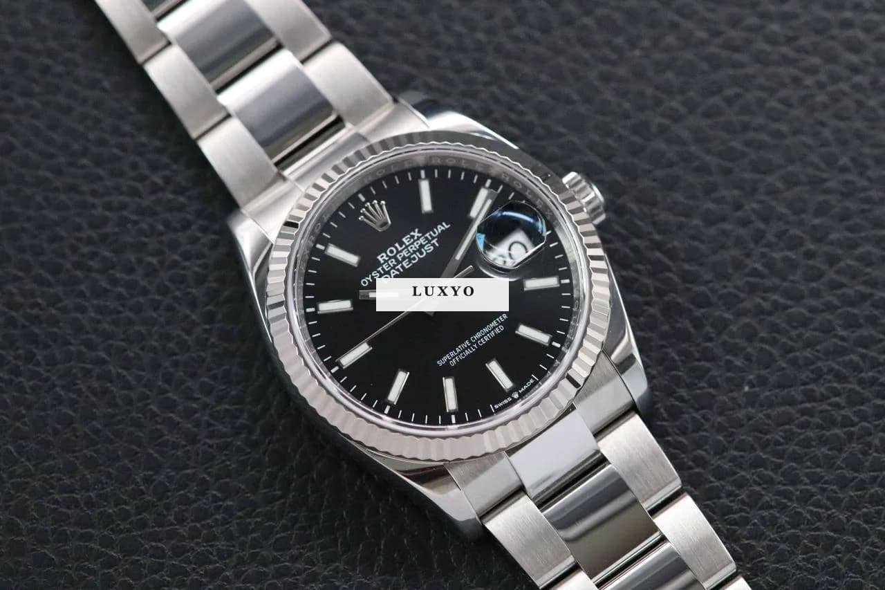 Rolex Datejust 126234 Black Dial Fullset 2020 Box+Papers - 2 years warranty - Thumbnail 2