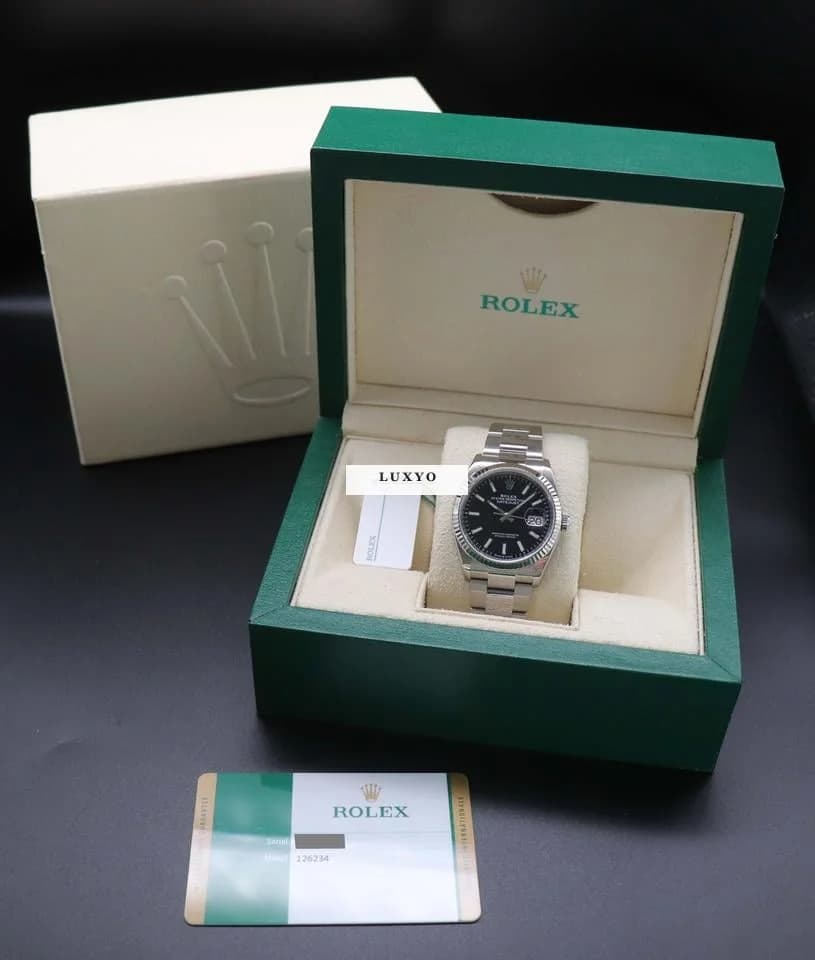 Rolex Datejust 126234 Black Dial Fullset 2020 Box+Papers - 2 years warranty - Thumbnail 3