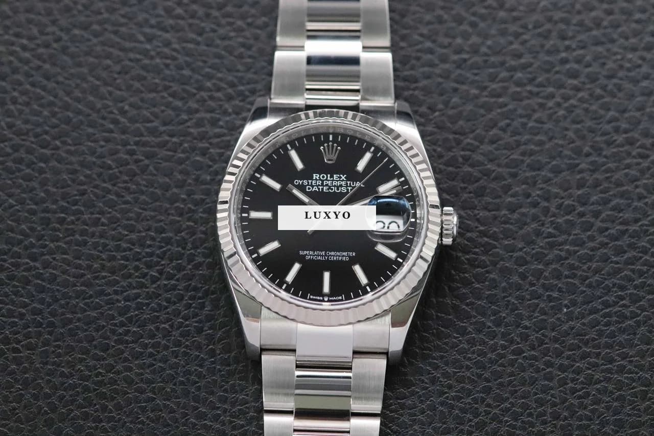 Rolex Datejust 126234 Black Dial Fullset 2020 Box+Papers - 2 years warranty - Thumbnail 5