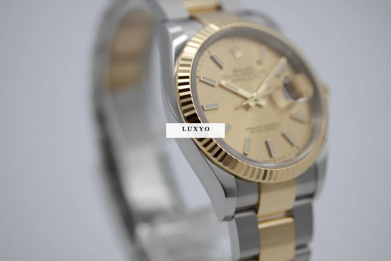 Rolex Datejust 36 10-2023 Fullset Champanger Oyster Steel Gold 126233 - Thumbnail 2
