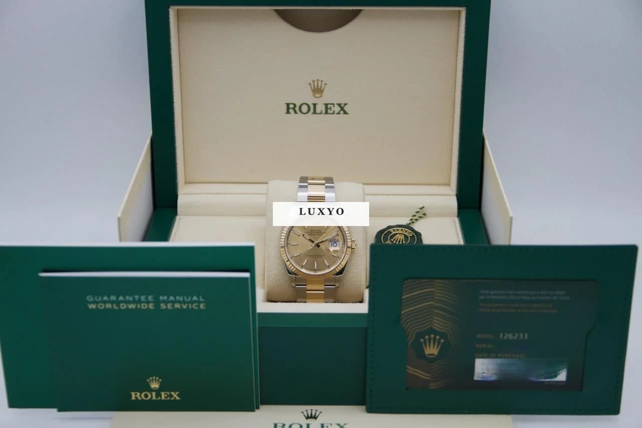 Rolex Datejust 36 10-2023 Fullset Champanger Oyster Steel Gold 126233 - Thumbnail 16