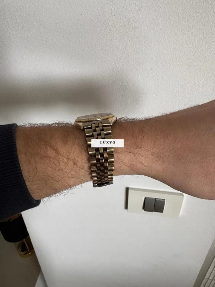 Seiko Day And Date Dress Gold-tone Mens Watch  Stainless Seiko Quartz Day-Date Gold - Thumbnail 7