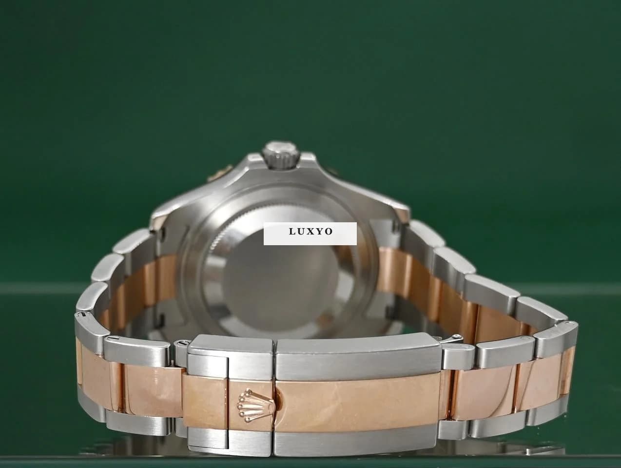 Rolex Yacht-Master 37 268621 Automatic 18k Rose Gold Steel Chocolate Box&Papers - Thumbnail 8