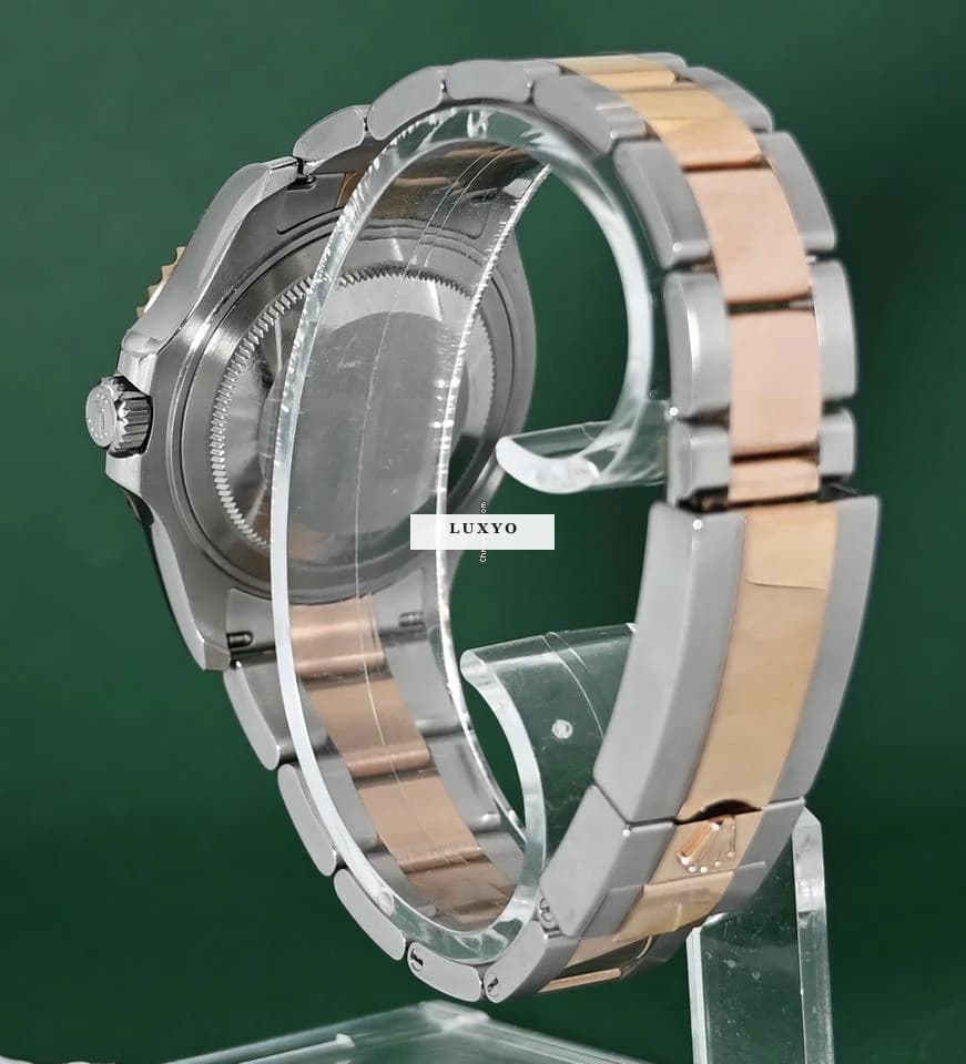 Rolex Yacht-Master 37 268621 Automatic 18k Rose Gold Steel Chocolate Box&Papers - Thumbnail 9