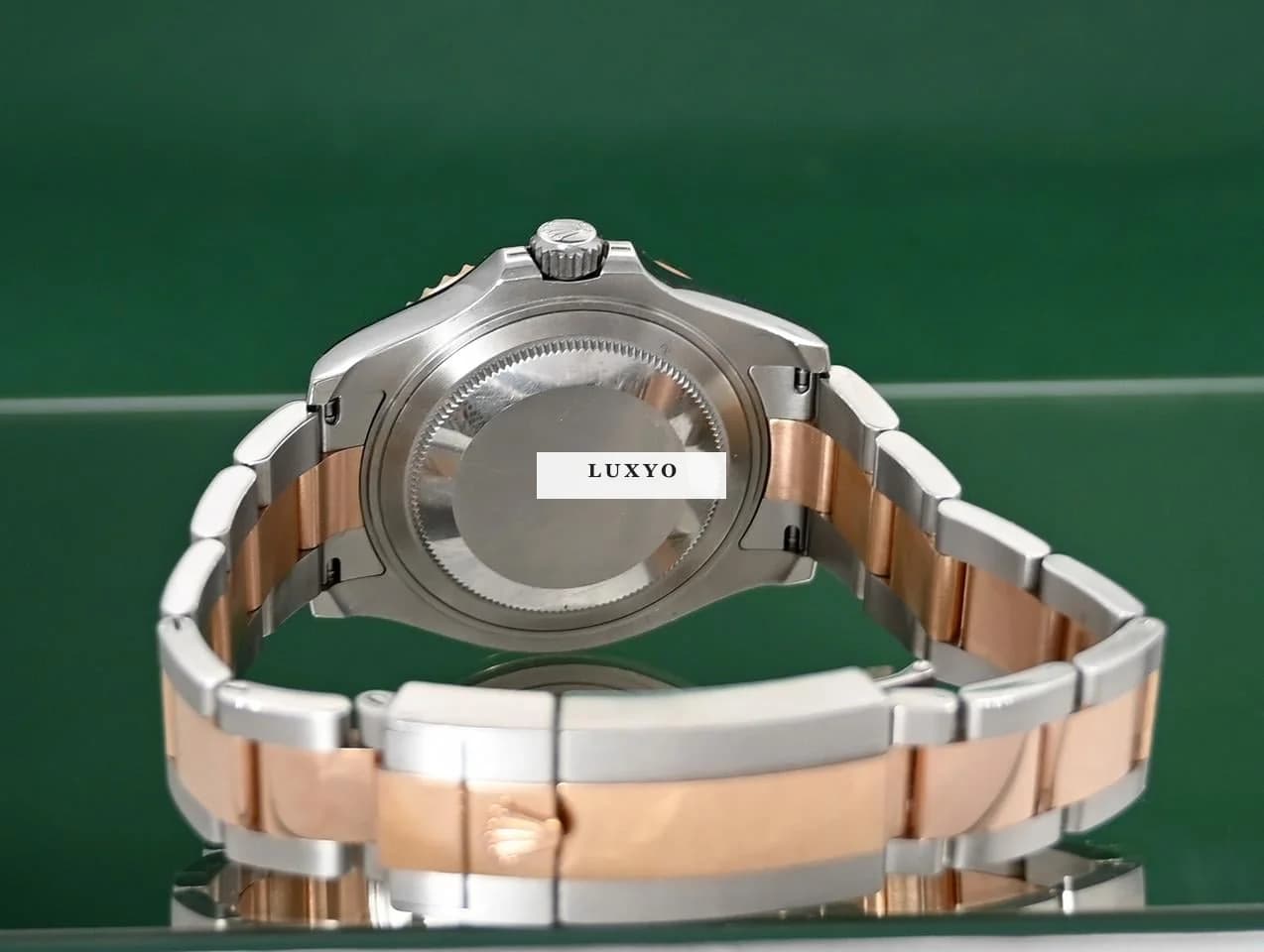 Rolex Yacht-Master 37 268621 Automatic 18k Rose Gold Steel Chocolate Box&Papers - Thumbnail 10