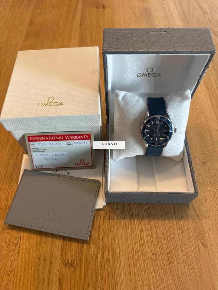 Omega Seamaster Comes with rubber strap (blue) - Image 1
