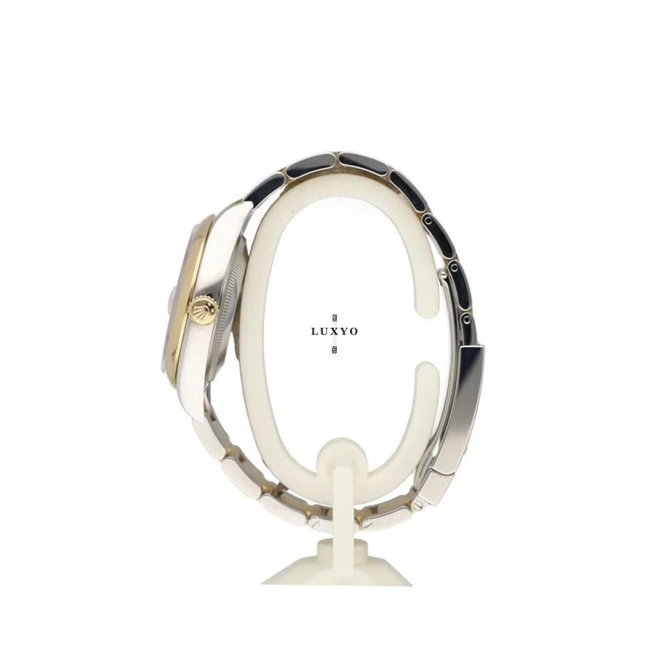 Rolex Datejust 36 2019 box + papers | steel - yellow gold white roman domed Oyster - Thumbnail 4