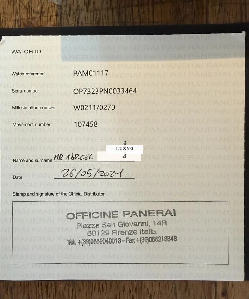 Panerai Luminor Marina 44mm Pam01117 Panerai Luminor marina 70 years limited edition 211 of 270 - Thumbnail 8