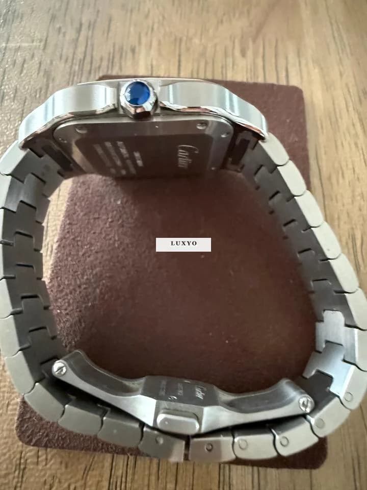 Cartier Watch  Santos Cartier Diamonds Full set. Pari a nuovo .anno 2024.indossato poche volte . - Thumbnail 3