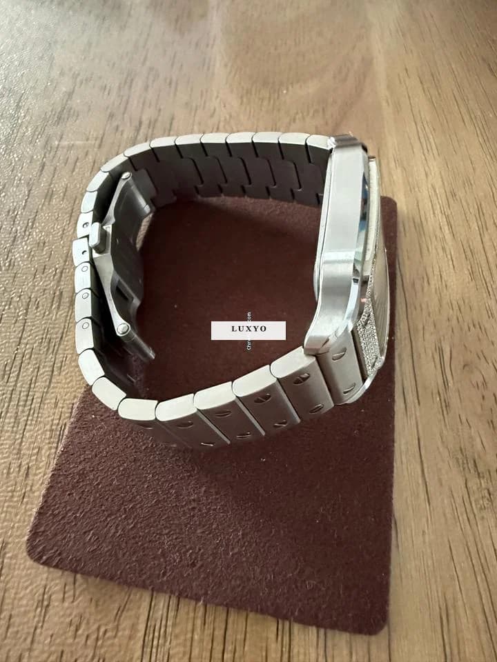 Cartier Watch  Santos Cartier Diamonds Full set. Pari a nuovo .anno 2024.indossato poche volte . - Thumbnail 6