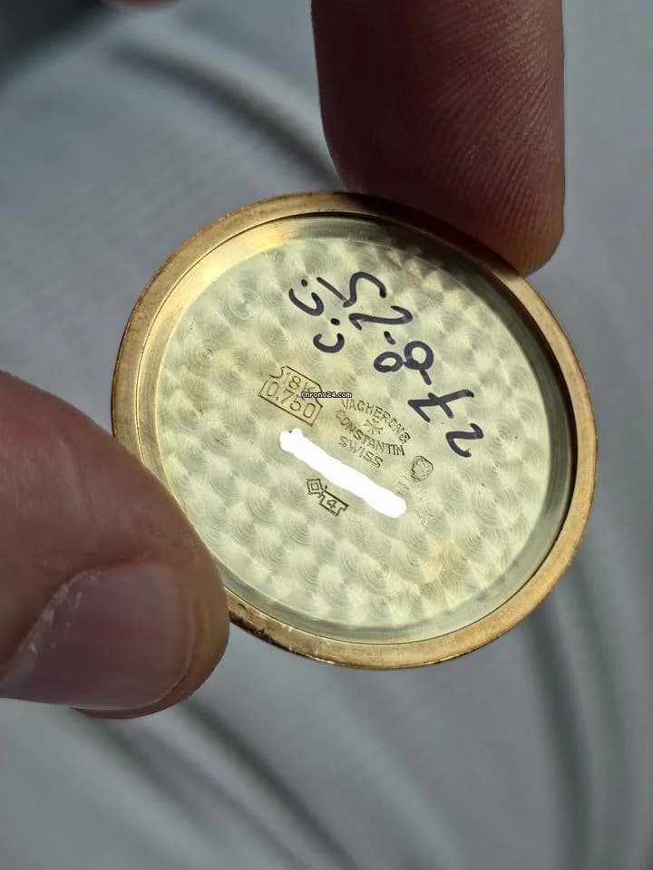 Vacheron Constantin JUMBO BLACK DIAL GOLD 18KT 0.750 Cal P453/3B Like New - Thumbnail 13