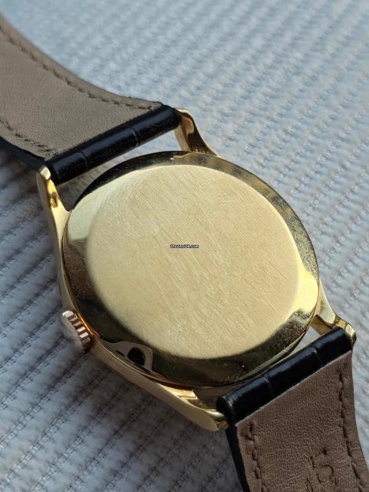 Vacheron Constantin JUMBO BLACK DIAL GOLD 18KT 0.750 Cal P453/3B Like New - Thumbnail 10