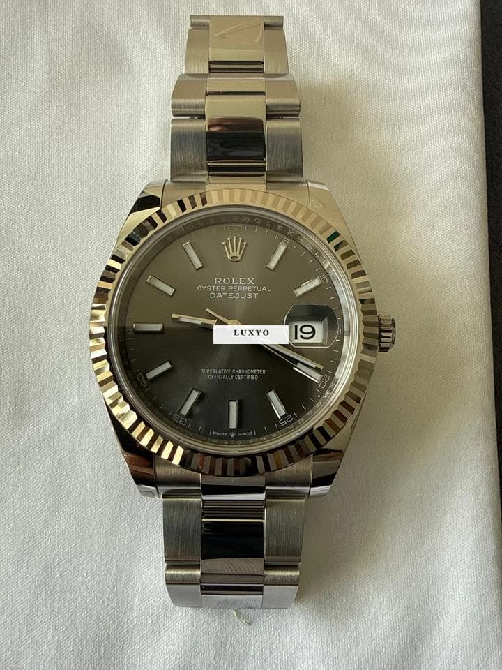 Rolex Datejust 41 Rhodium FullSet ungetragen - Image 1