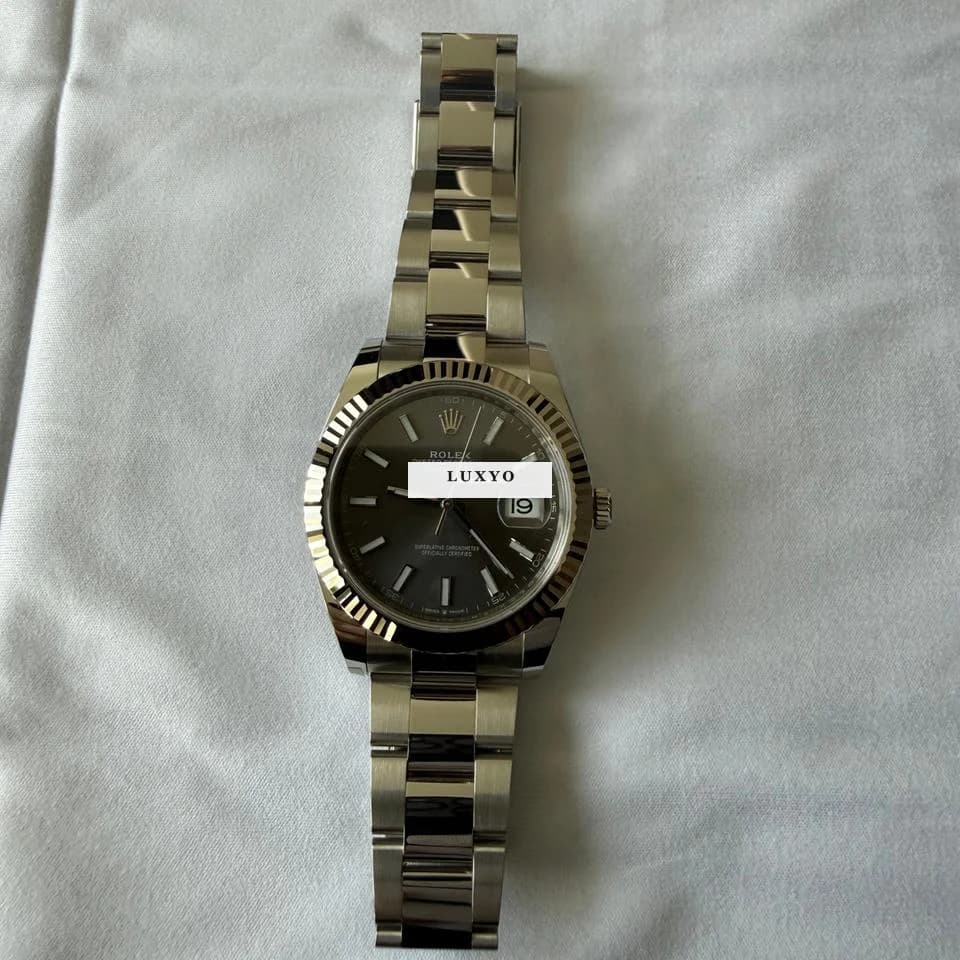 Rolex Datejust 41 Rhodium FullSet ungetragen - Thumbnail 6