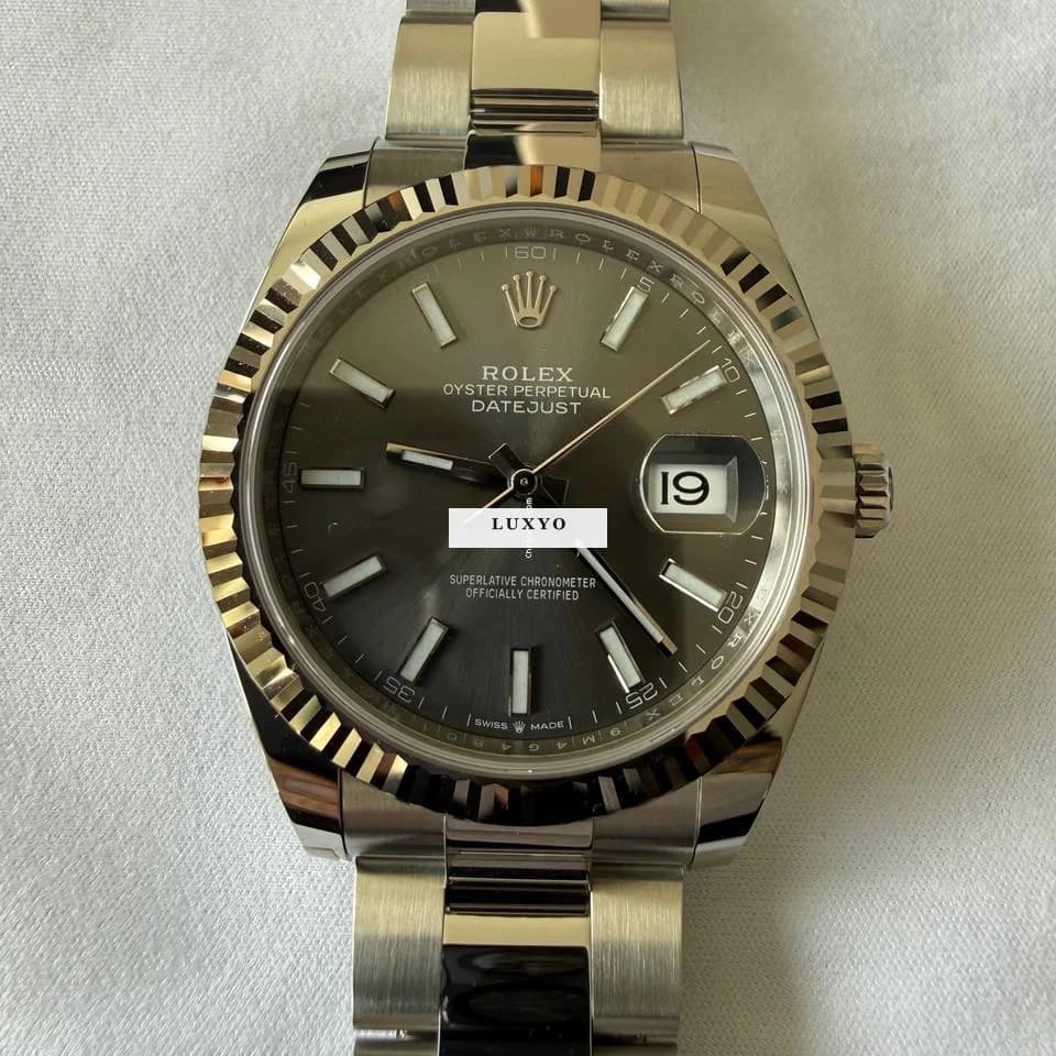 Rolex Datejust 41 Rhodium FullSet ungetragen - Thumbnail 7
