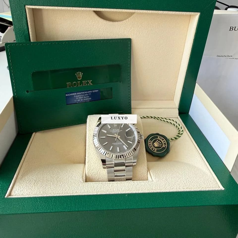 Rolex Datejust 41 Rhodium FullSet ungetragen - Thumbnail 8