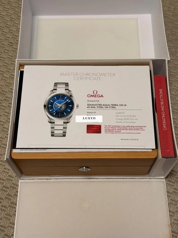 Omega Seamaster Aqua Terra Full Set, guter Zustand, 1. Hand, neu gekauft am 4.2.25! - Thumbnail 18