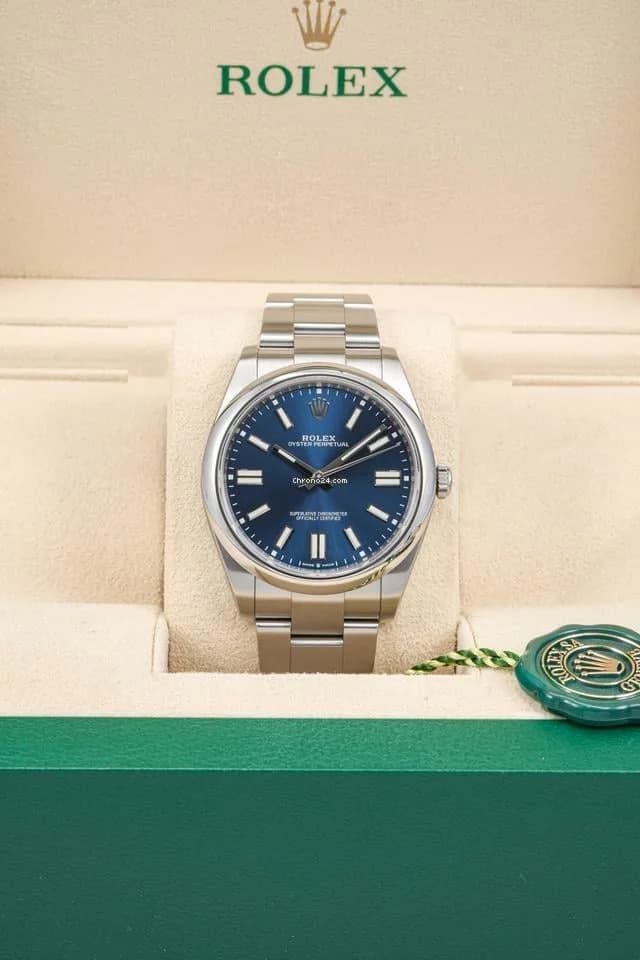 Rolex Oyster Perpetual 41 Blue dial - Thumbnail 6