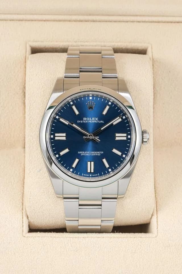Rolex Oyster Perpetual 41 Blue dial - Thumbnail 10