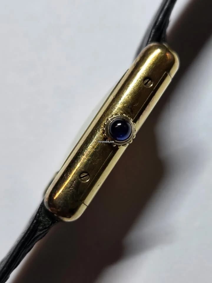 Cartier Tank Vermeil must de Cartier 925 / Silber / Handaufzug / vintage - Thumbnail 3