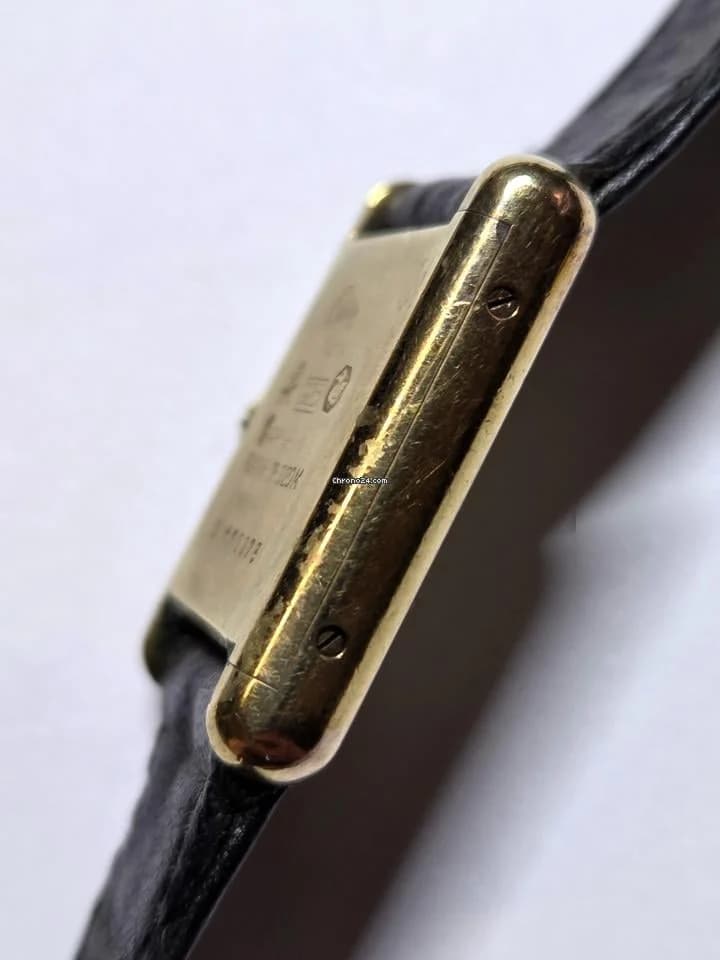 Cartier Tank Vermeil must de Cartier 925 / Silber / Handaufzug / vintage - Thumbnail 4