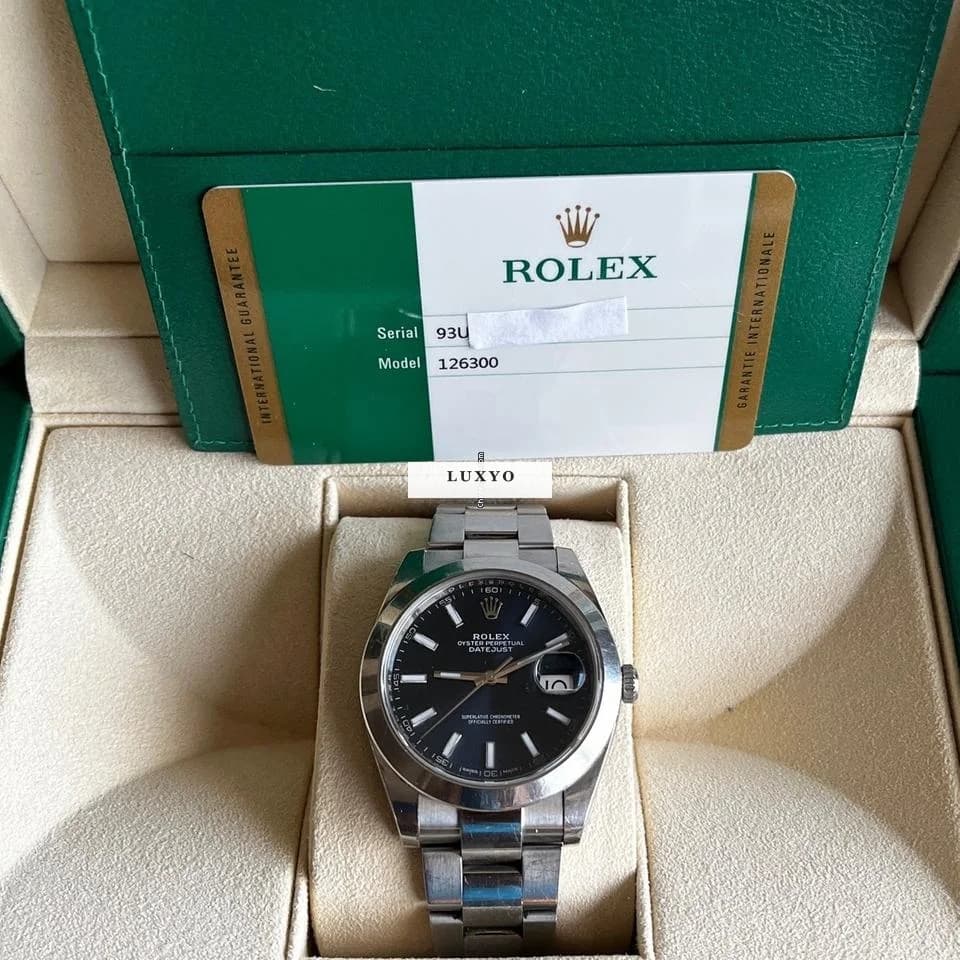 Rolex Datejust 41 Rolex Datejust 41 126300 Blue Dial Oyster Full Set - Thumbnail 2