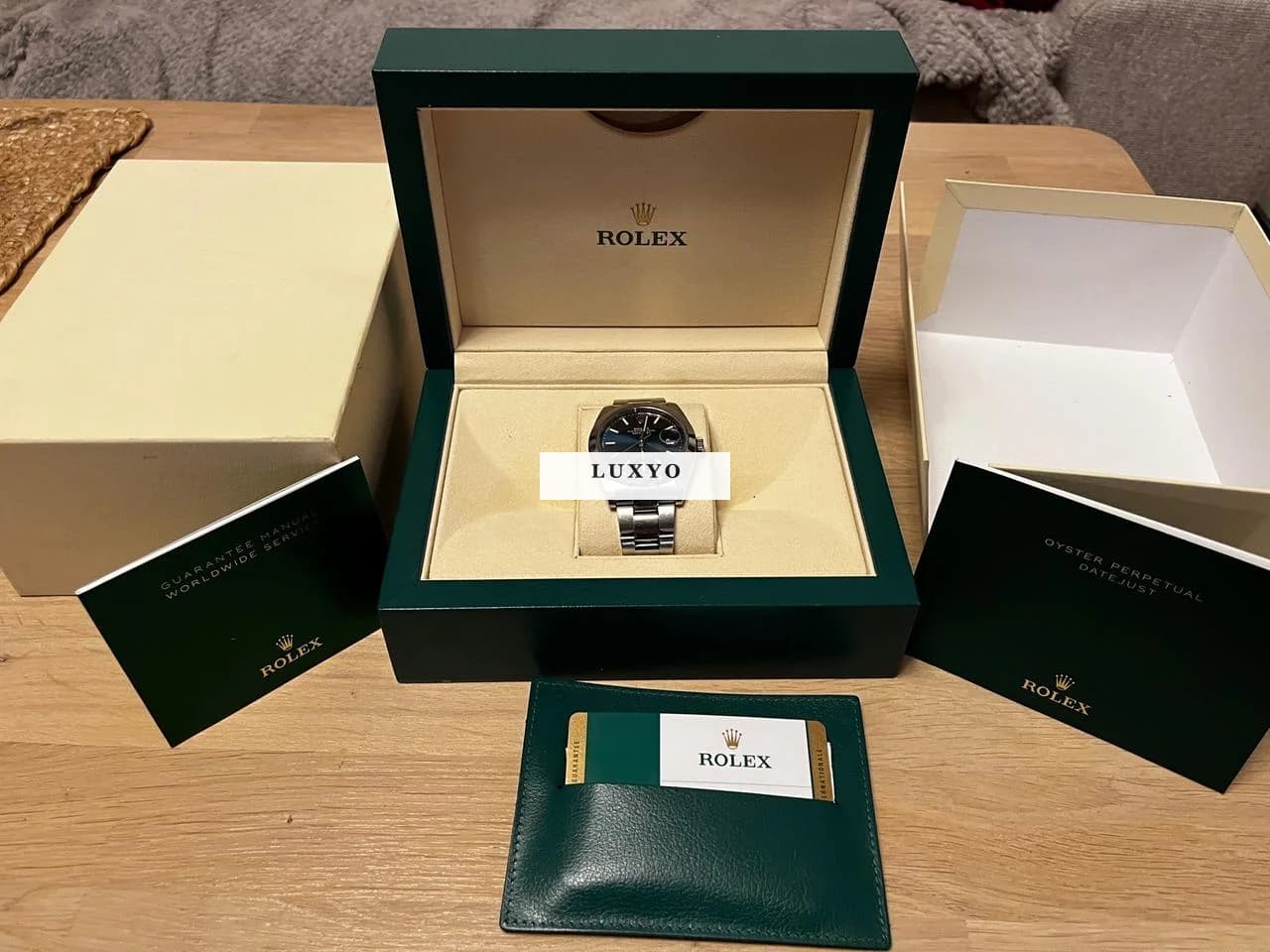 Rolex Datejust 41 Rolex Datejust 41 126300 Blue Dial Oyster Full Set - Thumbnail 5