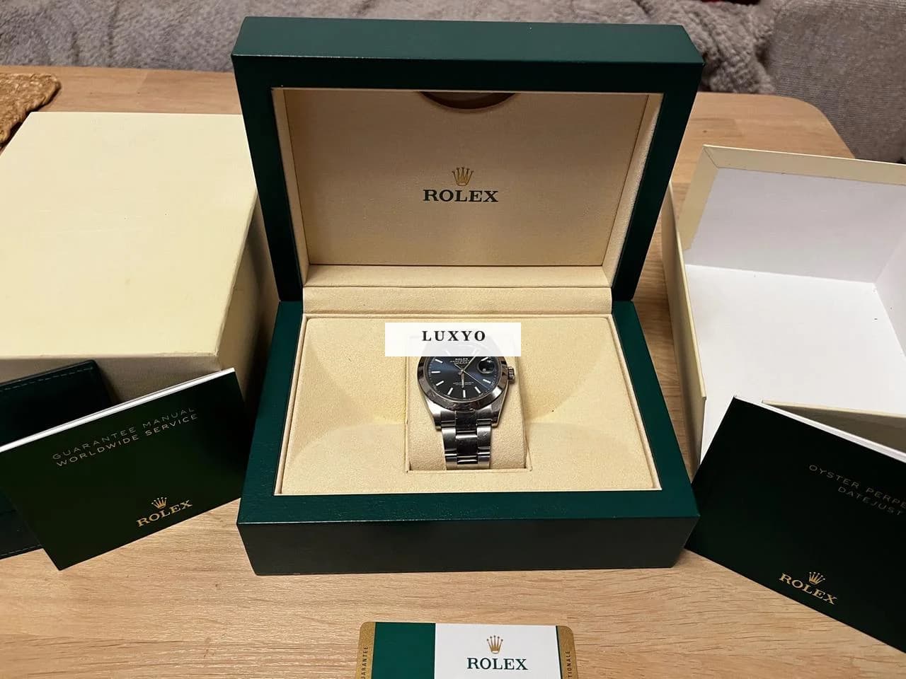 Rolex Datejust 41 Rolex Datejust 41 126300 Blue Dial Oyster Full Set - Thumbnail 6