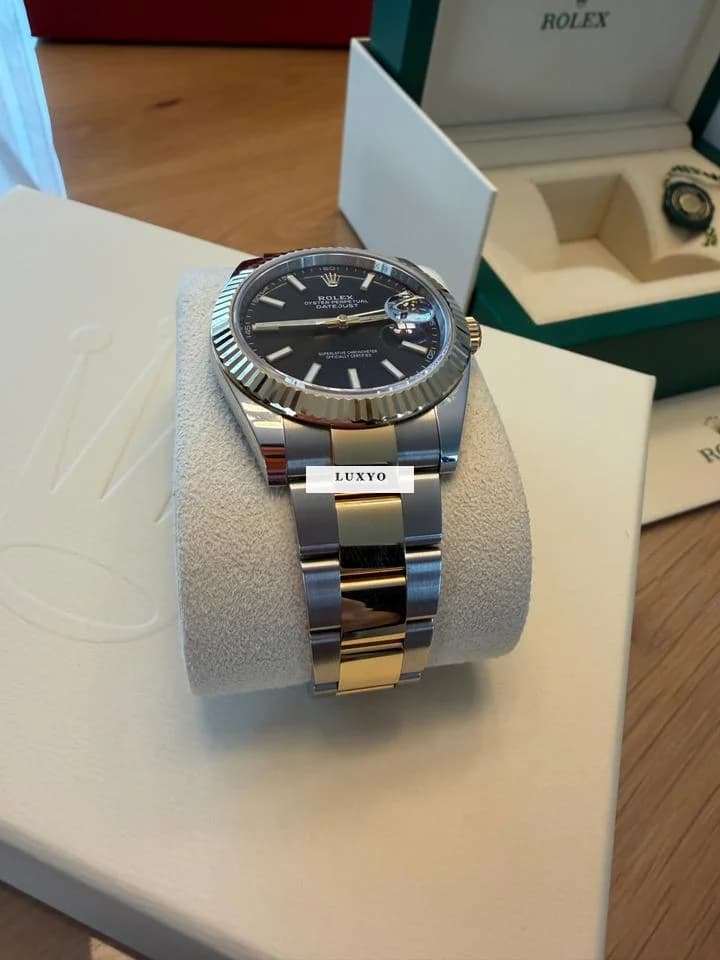 Rolex Datejust 41 Rolex Datejust 41 - Gelbgold, Stahl- schwarzes Zifferblatt - Thumbnail 4