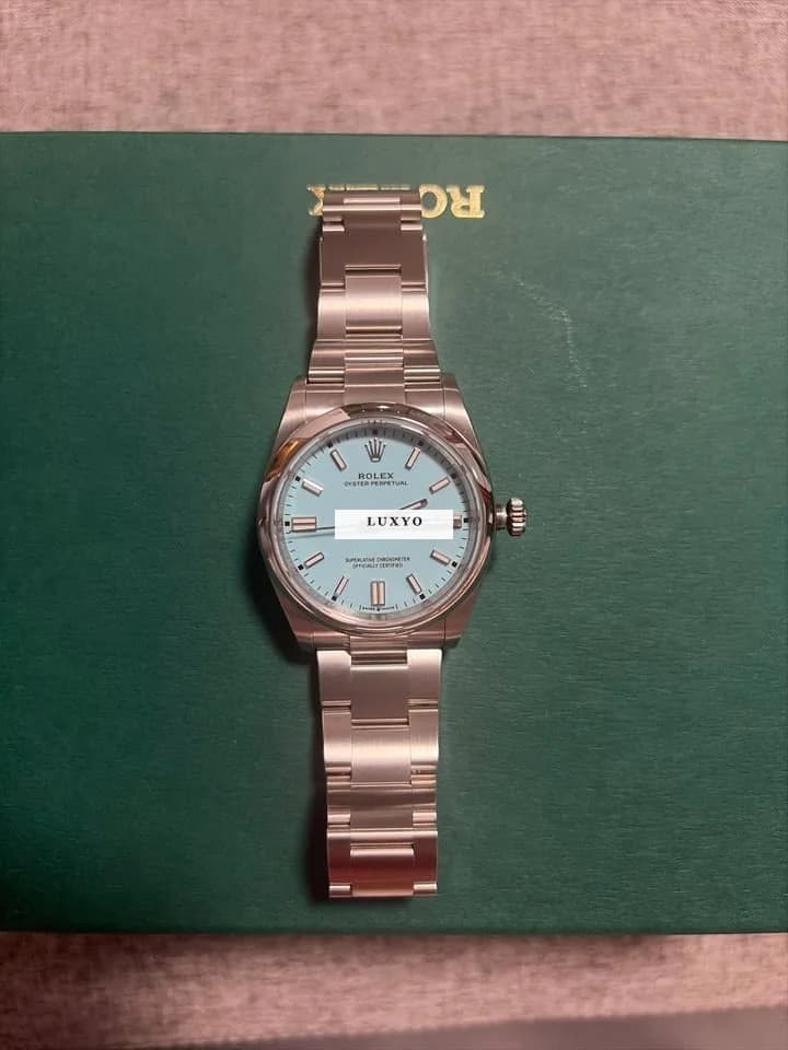 Rolex Oyster Perpetual 36 Rolex OP 36 Tiffany Dial. New / Unworn / Full set 2025 - Thumbnail 14