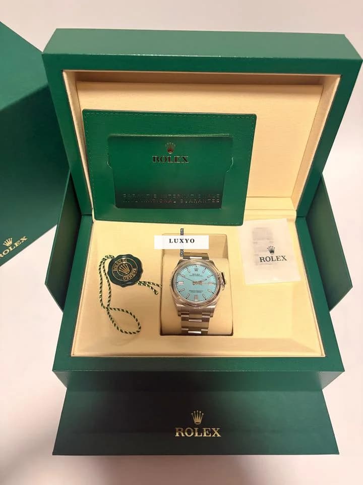Rolex Oyster Perpetual 36 Rolex OP 36 Tiffany Dial. New / Unworn / Full set 2025 - Thumbnail 3