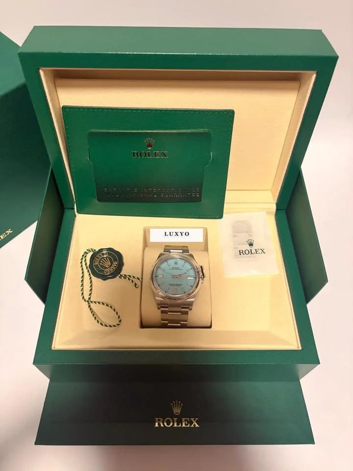 Rolex Oyster Perpetual 36 Rolex OP 36 Tiffany Dial. New / Unworn / Full set 2025 - Thumbnail 4