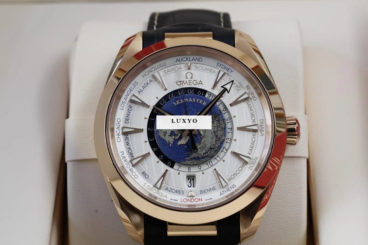 Omega Seamaster Aqua Terra 150m Master Chronometer Gmt Sedna Gold Full set 2020 b/p - Thumbnail 3