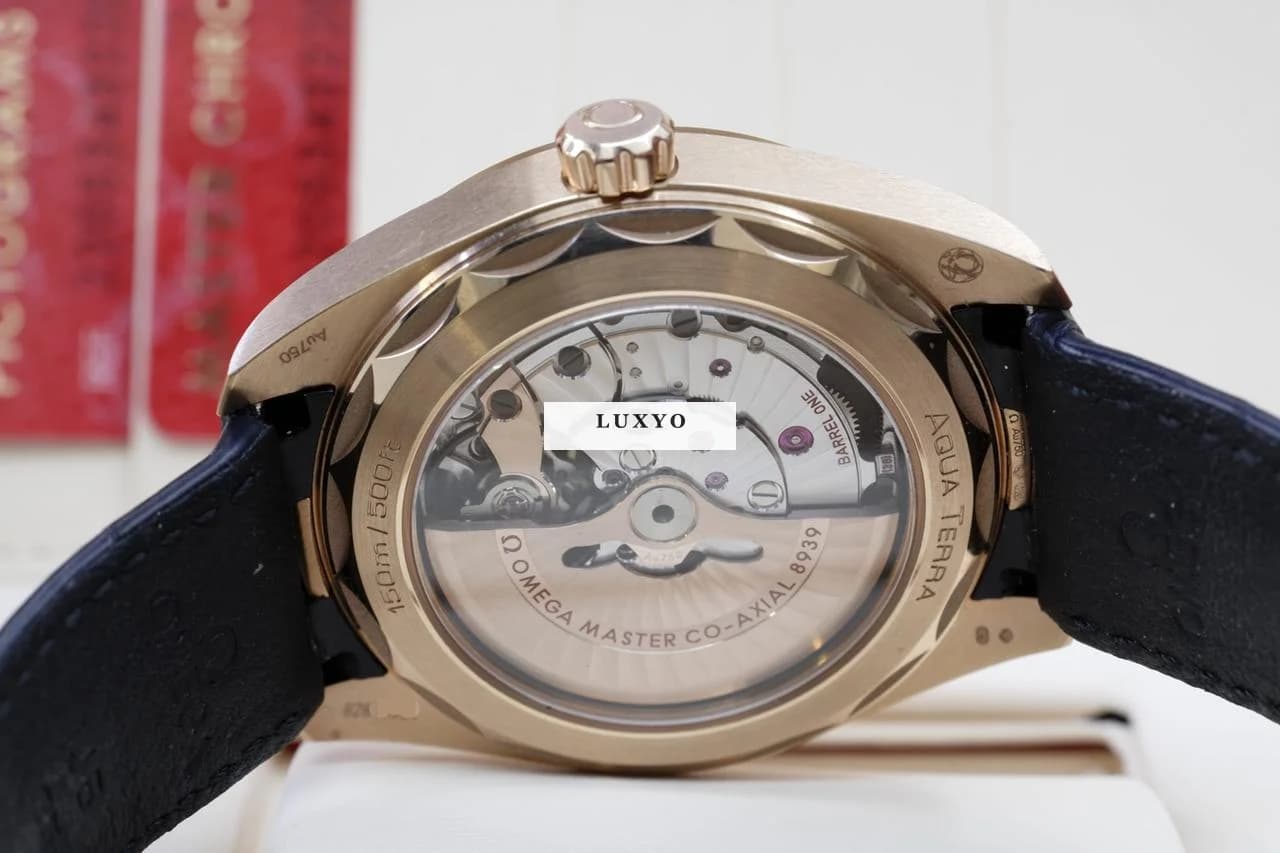 Omega Seamaster Aqua Terra 150m Master Chronometer Gmt Sedna Gold Full set 2020 b/p - Thumbnail 6